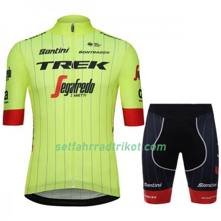 Fahrradbekleidung Radtrikot Kurzarm + Radhose Kurze 2018 Trek-Segafredo N002 